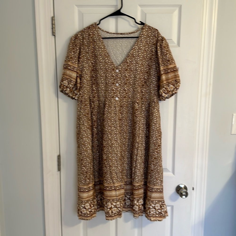 Floral Mid-length Dress